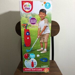 Play Day Jumbo Golf Caddy Set for Kids Ages 3+